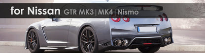 GTR MK3|MK4|Nismo | Capristo - Mittelschalldaempfer Ersatzrohre und Nachkatersatzrohr für originale und Capristo Abgasanlage