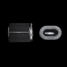 Ovaler Sportluftfilter in Schwarz, Tuning-Zubehör, KTH Shop, schwarzer Hintergrund