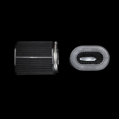 Ovaler Sportluftfilter in Schwarz, Tuning-Zubehör, KTH Shop, schwarzer Hintergrund