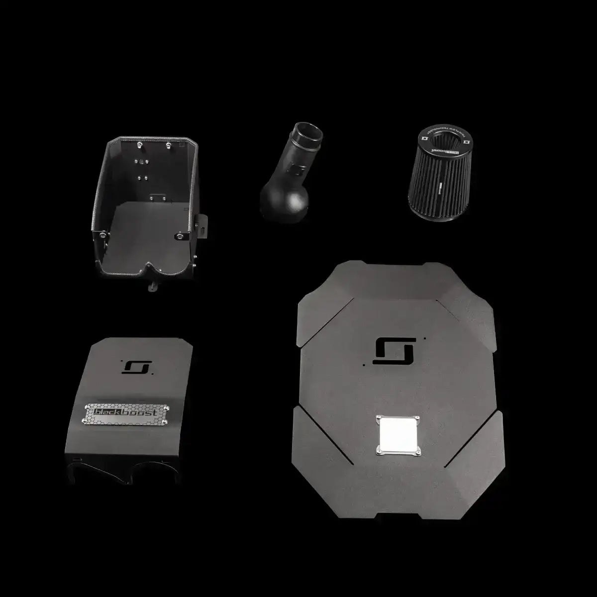 Tuning Ansaugsystem Set, Luftfilter und Abdeckung, schwarz, hochwertiges Autozubehör – KTH Shop