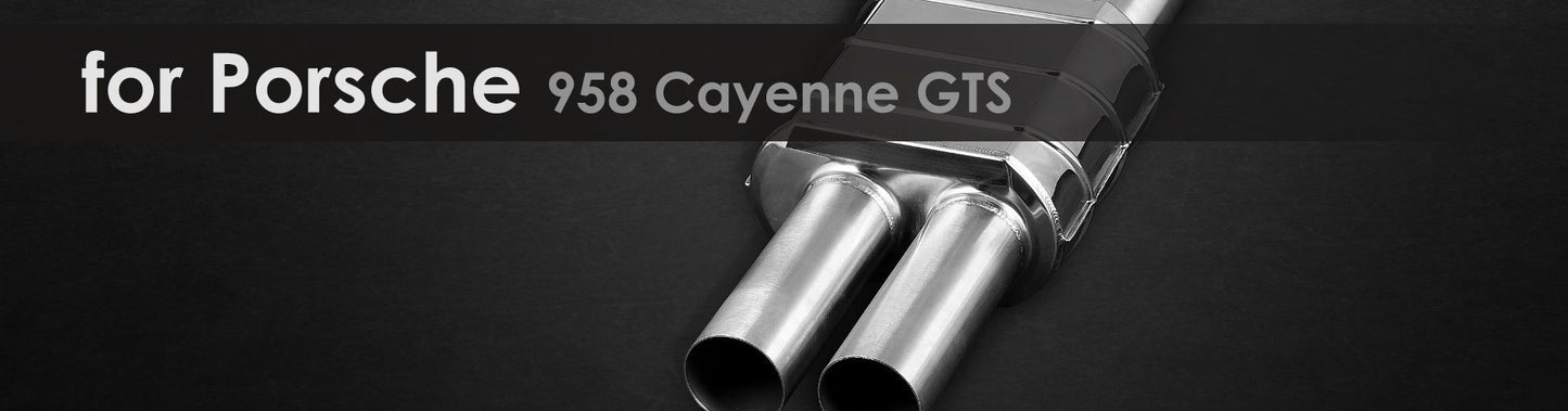 958 Cayenne GTS | Capristo - Rear silencer and middle silencer replacement for GTS (from 04/2012) incl. EVCU-1