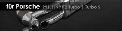 991.1|991.2 Turbo|TurboS | Capristo - Exhaust system with 250-cell sports catalytic converter*, incl. EVCU-1 control unit.