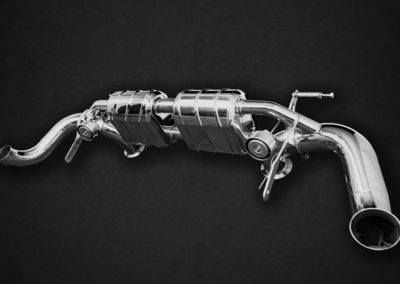 R8 V10 4s PA USA/Special | Exhaust System | Capristo - Endschalldämpfer mit Kat mit EVCU-1