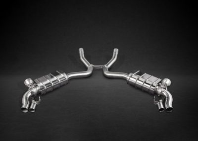 S63 Coupé & Cabriolet C217 | Capristo - Muffler inkl. Middle sinlencer replacement pipes and CES-3 Please note the permitted vehicle models in the ECE Approval for the Coupé 5.5L (exklusive Cabrio)