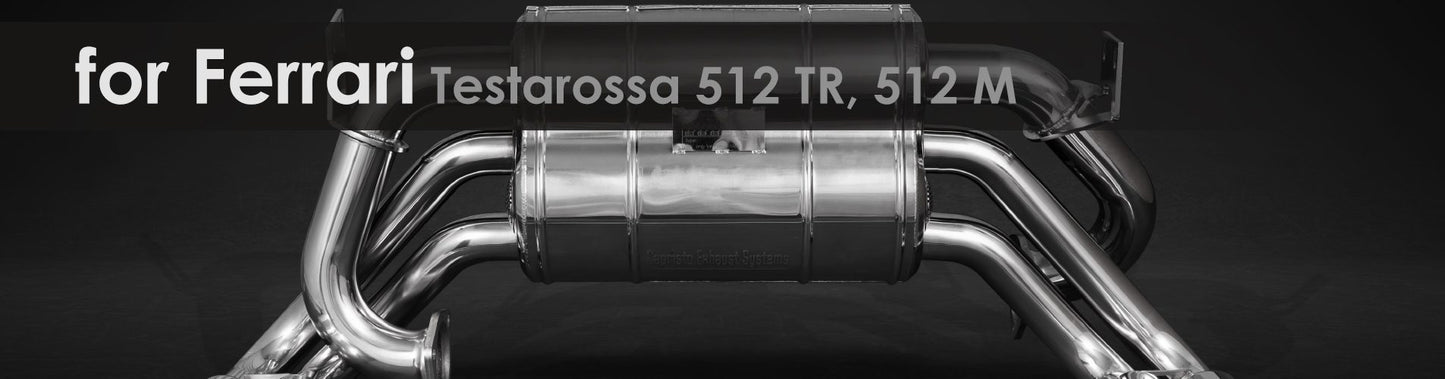 512 TR 512 M Testarossa | Capristo - Abgasanlage mit Abgasklappen inkl. EVCU-1