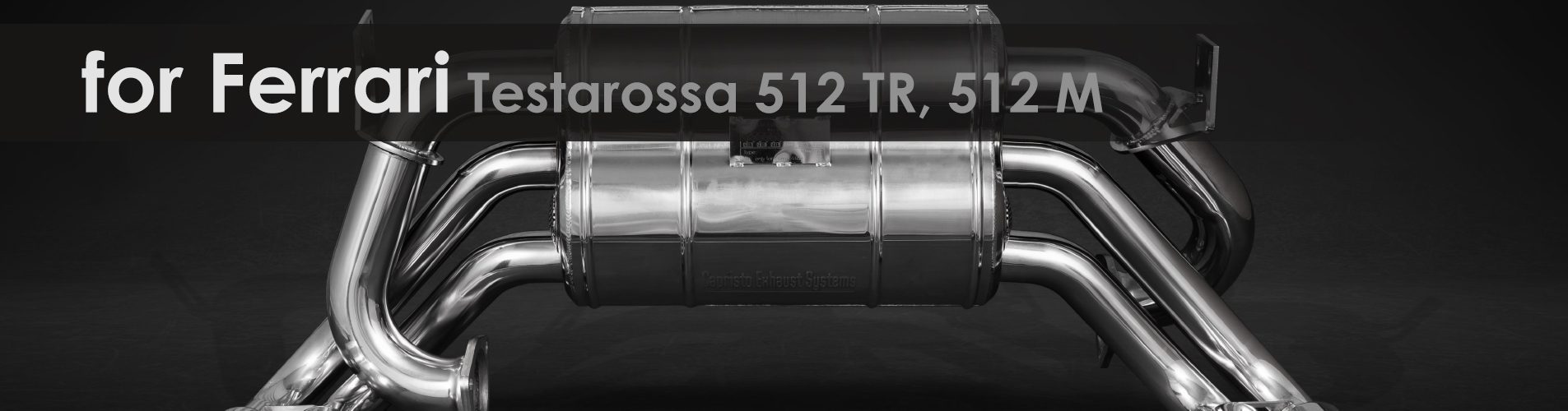 512 TR 512 M Testarossa | Capristo - Abgasanlage mit Abgasklappen inkl. EVCU-1