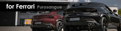 Ferrari Purosangue | Capristo - Endschalldämpfer mit elektrischen Klappen, zur Verwendung der OEM Aktuatoren und X-Pipe als MSD Ersatz