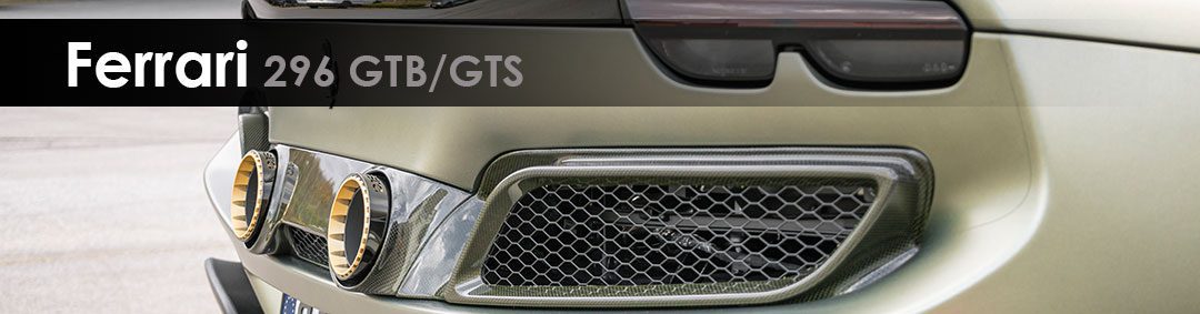 Ferrari 296 | Capristo - Motorraumverkleidung (3-teilig) aus Carbon passend für: Ferrari 296 GTS