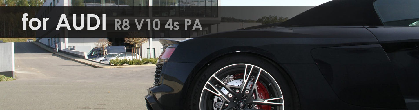 R8 V10 4s PA | Exhaust System | Capristo - Endschalldämpfer mit CES-3 Klappensteuerung Bitte beachten Sie die zulässigen Fahrzeugtypen in der ECE-Genehmigung