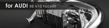 R8 V10 Facelift, Plus & GT, LMX | Capristo - GT Endschalldämpfer mit Kats, CES-3 Bitte beachten Sie die zulässigen Fahrzeugtypen in der ECE-Genehmigung (exclusive Spider)