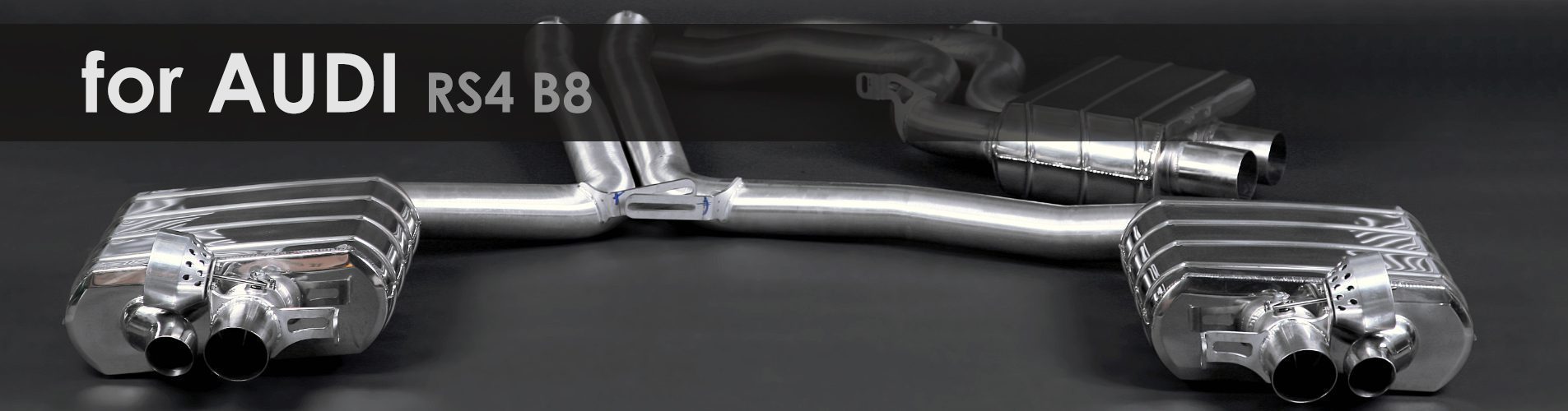 RS4 B8 | Capristo - Exhaust System Please note the permitted vehicle models in the ECE Approval FOR RACING PURPOSES ONLY 04AZ 007 03 011 EVCU-1 , programmable controller with dynamic pressure monitoring, remote control, cables and hoses.