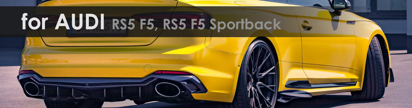 RS5 F5, RS5 F5 Sportback| Carbon | Capristo - Heckspoiler Gewebe K, mattlackiert