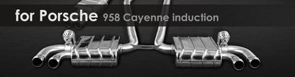 958 Cayenne induction | Capristo - muffler incl. Middle muffler and programmable controller CES-3