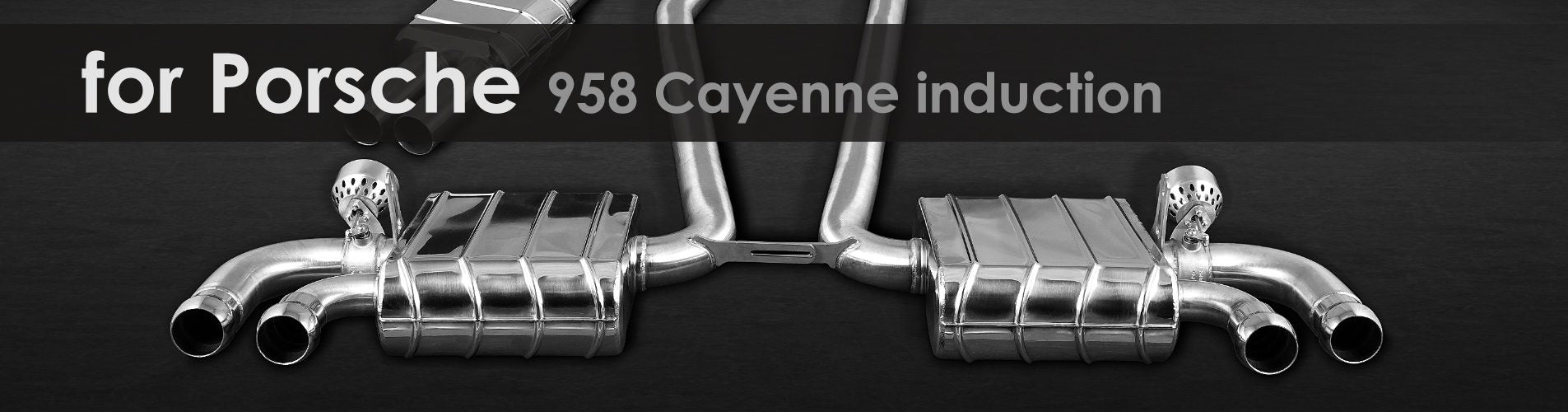 958 Cayenne induction | Capristo - Endschalldämpfer inkl. Mittelschalldämpfer und programmierbarer Steuerung CES-3