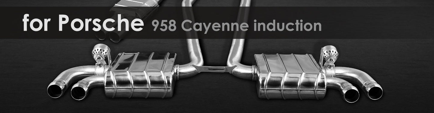 958 Cayenne induction | Capristo - Endschalldämpfer inkl. Mittelschalldämpfer und programmierbarer Steuerung CES-3