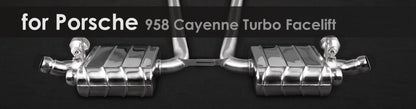 958 Cayenne Turbo FL | Capristo - Muffler incl. CES-3 with ECE approval