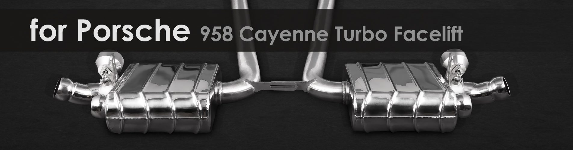 958 Cayenne Turbo FL | Capristo - Endschalldämpfer inkl. CES-3 mit ECE Genehmigung