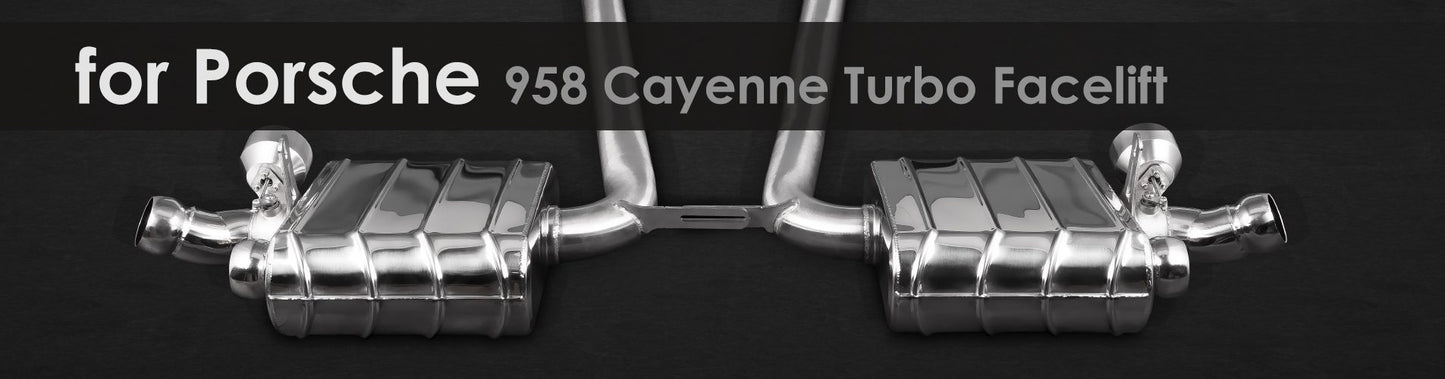 958 Cayenne Turbo FL | Capristo - Endschalldämpfer inkl. CES-3 mit ECE Genehmigung