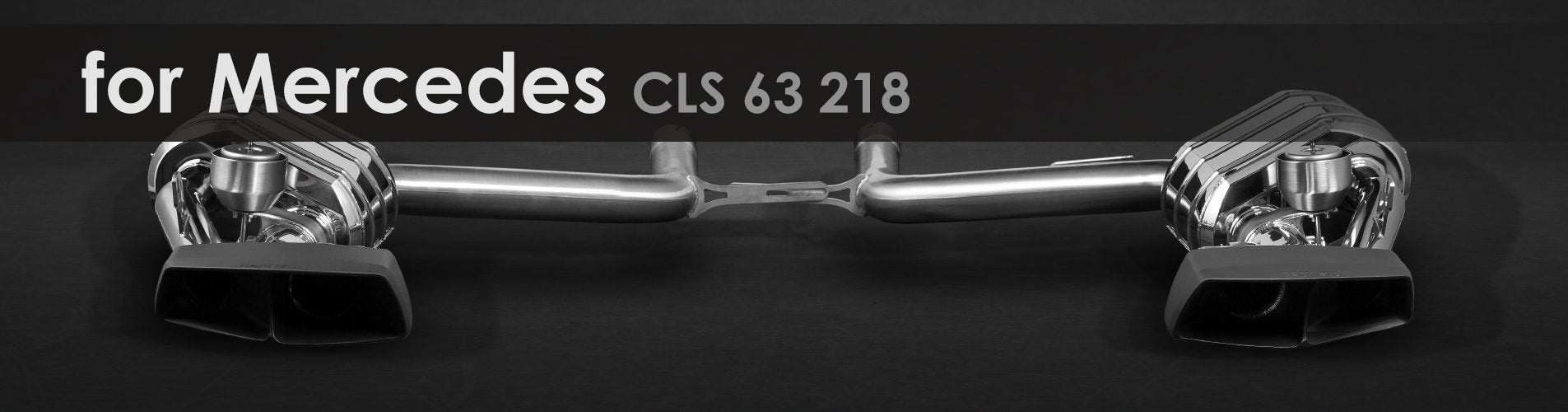CLS 63 218 | Capristo - Downpipes with 100 cell sports catalytic converters
