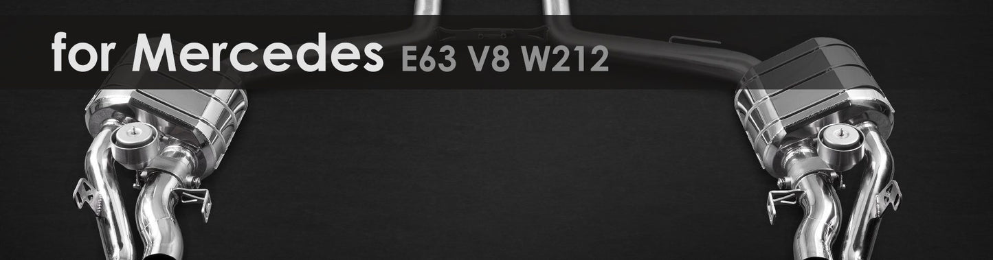 E63 W212 | Capristo - Exhaust system incl. CES-3 Please note the permitted vehicle models in the ECE Approval