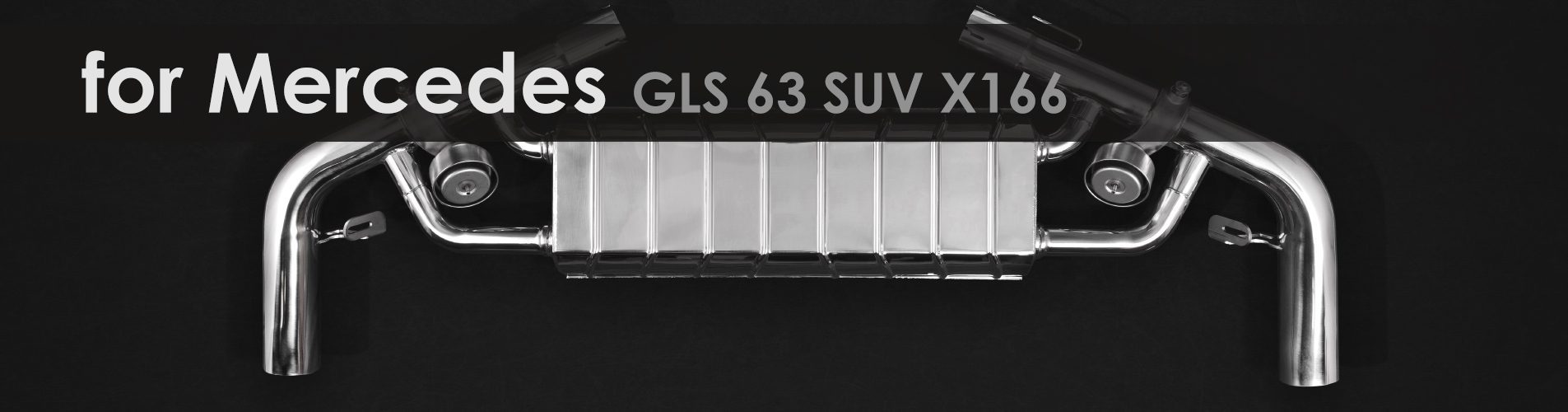 GLS 63 SUV X166 | Capristo - Muffler with middle silencer spare pipes incl. programmable controller EVCU-1