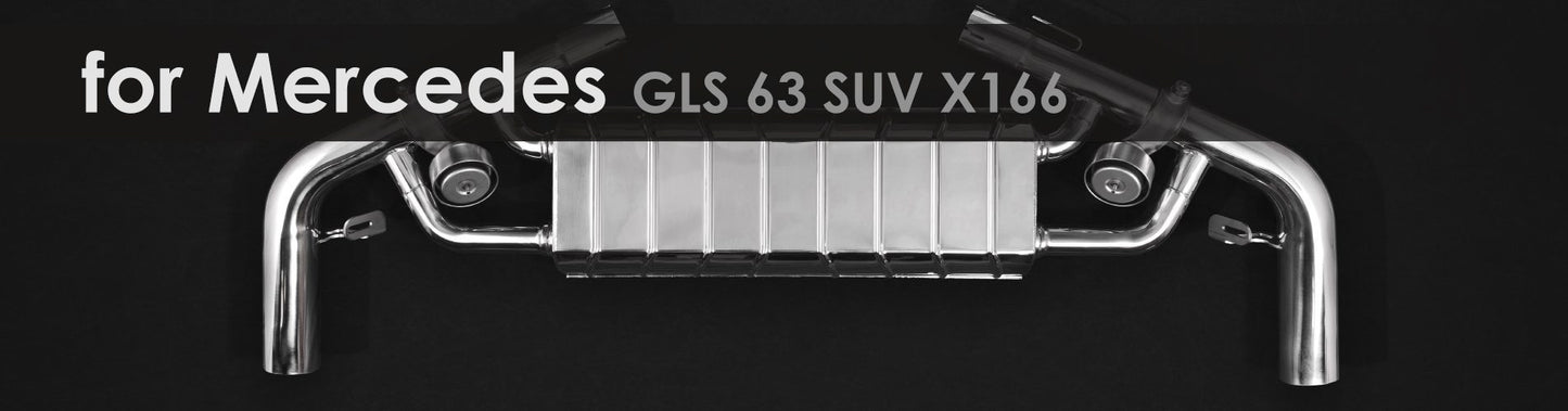 GLS 63 SUV X166 | Capristo - Endschalldämpfer und Mittelschalldämpferersatzrohre inkl. programmierbarer Steuerung EVCU-1