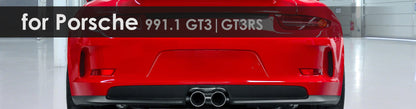 991.1 GT3 | Capristo - Endschalldämpfer mit Klappen, Krümmer mit 250 Zellen Sportkats, Carbon-Unterbodenabdeckung, Steuerung EVCU-1