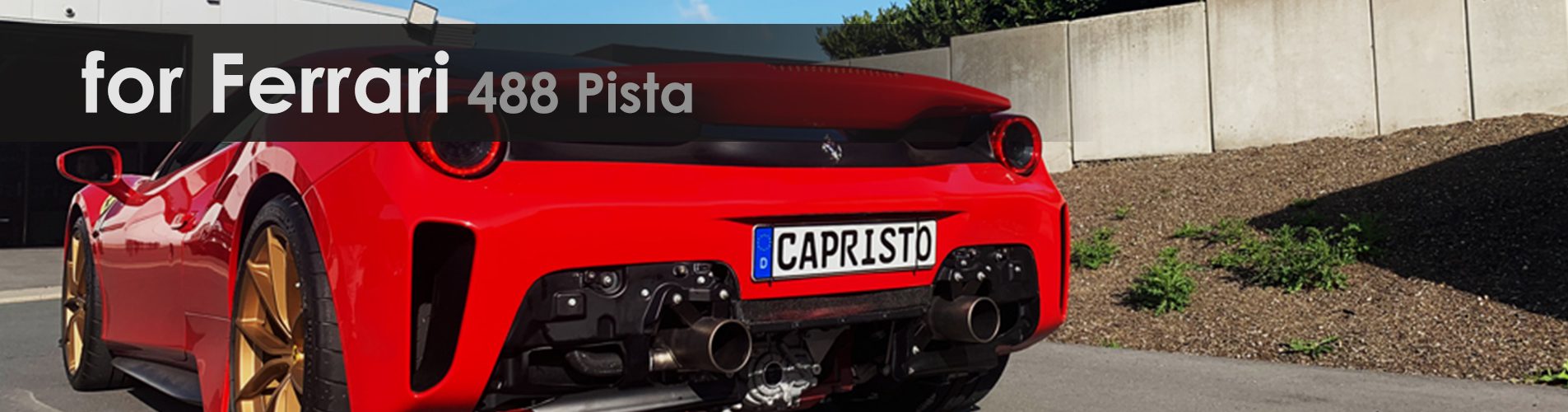 488 Pista | Exhaust System | Capristo - 2x discs circular 11mm (front or rear), titanium screws, part certificates