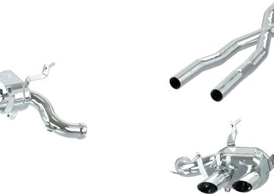 Ferrrari Purosangue | Capristo - Rear silencer with electric flaps, for use with OEM actuators and X-pipe as MSD replacement with ECE approval only in conjunction with the Capristo CAN module