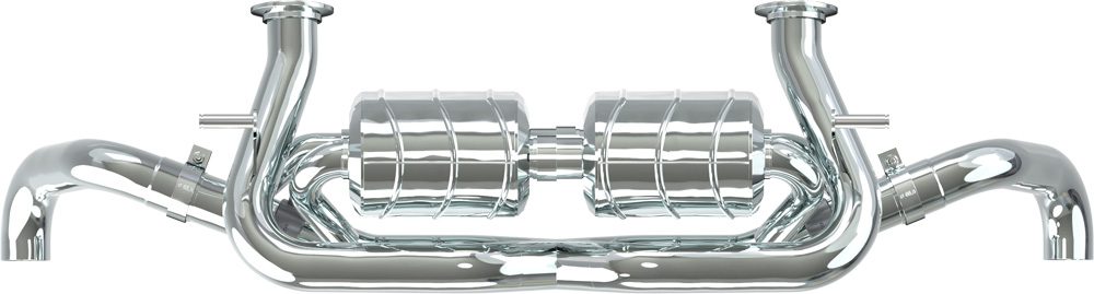 R8 V10 before Facelift | Capristo - End muffler without catalytic converters, EVCU-1 and without Approval