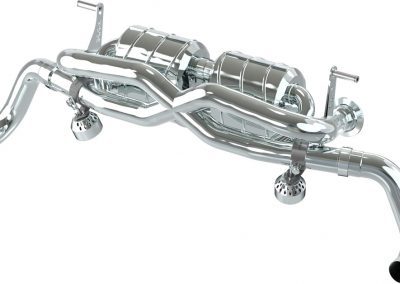R8 V10 before Facelift | Capristo - End muffler without catalytic converters, EVCU-1 and without Approval