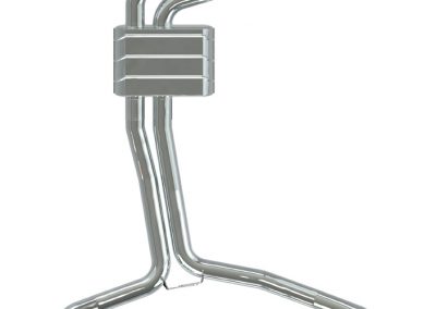 RS5 | Capristo - Centre silencer replacement pipes without ECE Attention! Can only be installed in connection with the Capristo exhaust system.