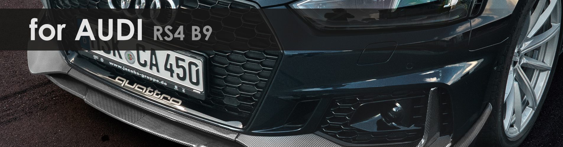 RS4 B9 | Carbon | Capristo - side fins fabric K, matt lacquered