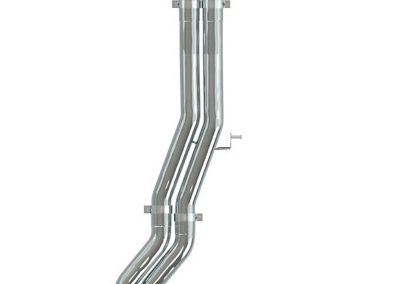 RS 6 C8 | Capristo - Abgasanlage mit Klappen mit abgeschrägten, Ovalen Endrohren inkl. programmierbarer Steuerung EVCU-1 (Anschluß an OEM Trennstelle), inkl. Mittelschalldämpferersatzrohre und Vorschalldämpferersatzrohre