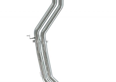 RS Q8 | Capristo - Exhaust system up to OEM cut-off point, for use with the original actuators, without approval