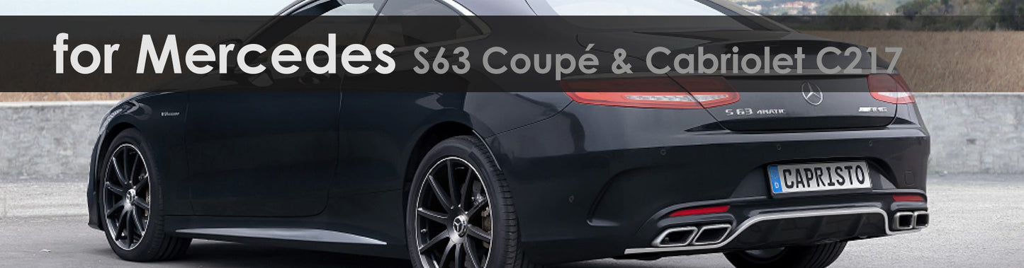 S63 Coupé & Cabriolet C217 | Capristo - Remote control kit E2E with wiring harness and remote control