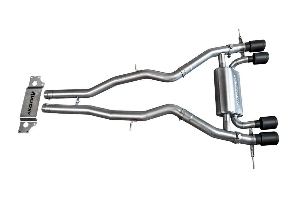 Aulitzky Abgasanlage 3" (76 mm) ab OPF mit Klappen, ungestrahlt passend für BMW M2 G87 (S58)