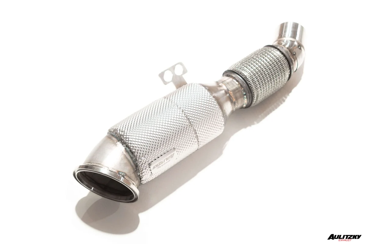 Aulitzky Downpipe 3,54" (90 mm) mit Sport-Kat passend für BMW X3 M40i G01 (B58) ohne OPF bis 05/2018 (Abbildung ähnlich)