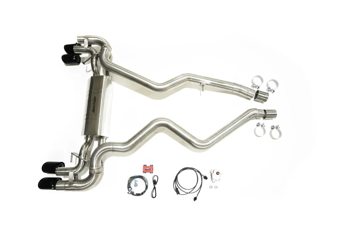 Aulitzky Endschalldämpfer 3" (76 mm) mit Klappen passend für BMW Z4 M40i G29 (B58)