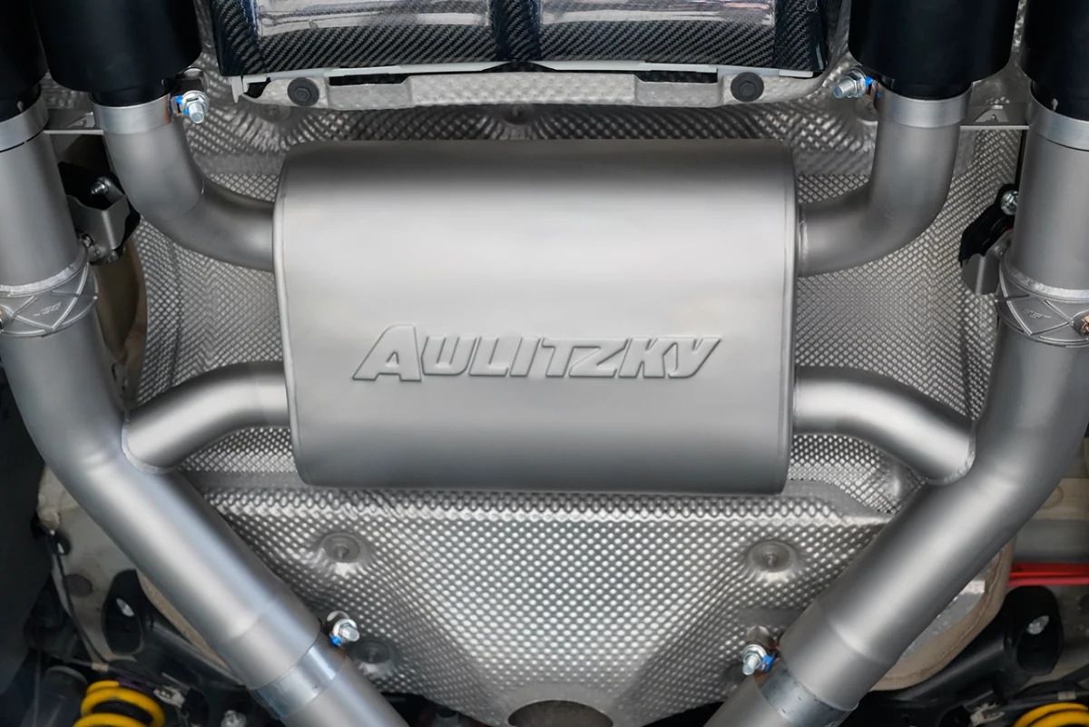 Aulitzky Klappenabgasanlage 3" ab Kat/OPF, für Fzg. ohne OPF, ungestrahlt passend für BMW M3 F80 / M4 F82 / F83 (S55)