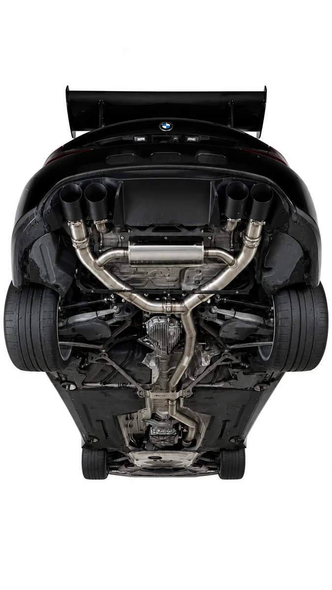 Aulitzky Klappenabgasanlage 3", gestrahlt passend für BMW M2 F87 (N55) (Abbildung ähnlich)