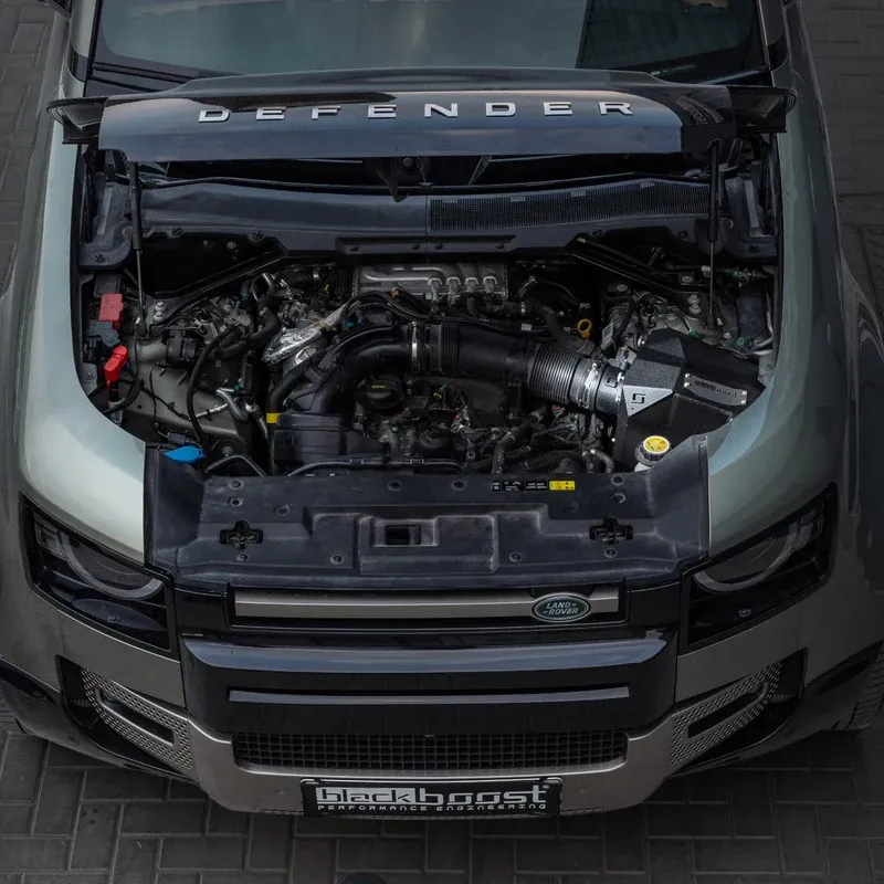Land Rover Defender P400 90 PT306 3.0L I6 Turbo Cold Air Intake System – BlackBoost performance part