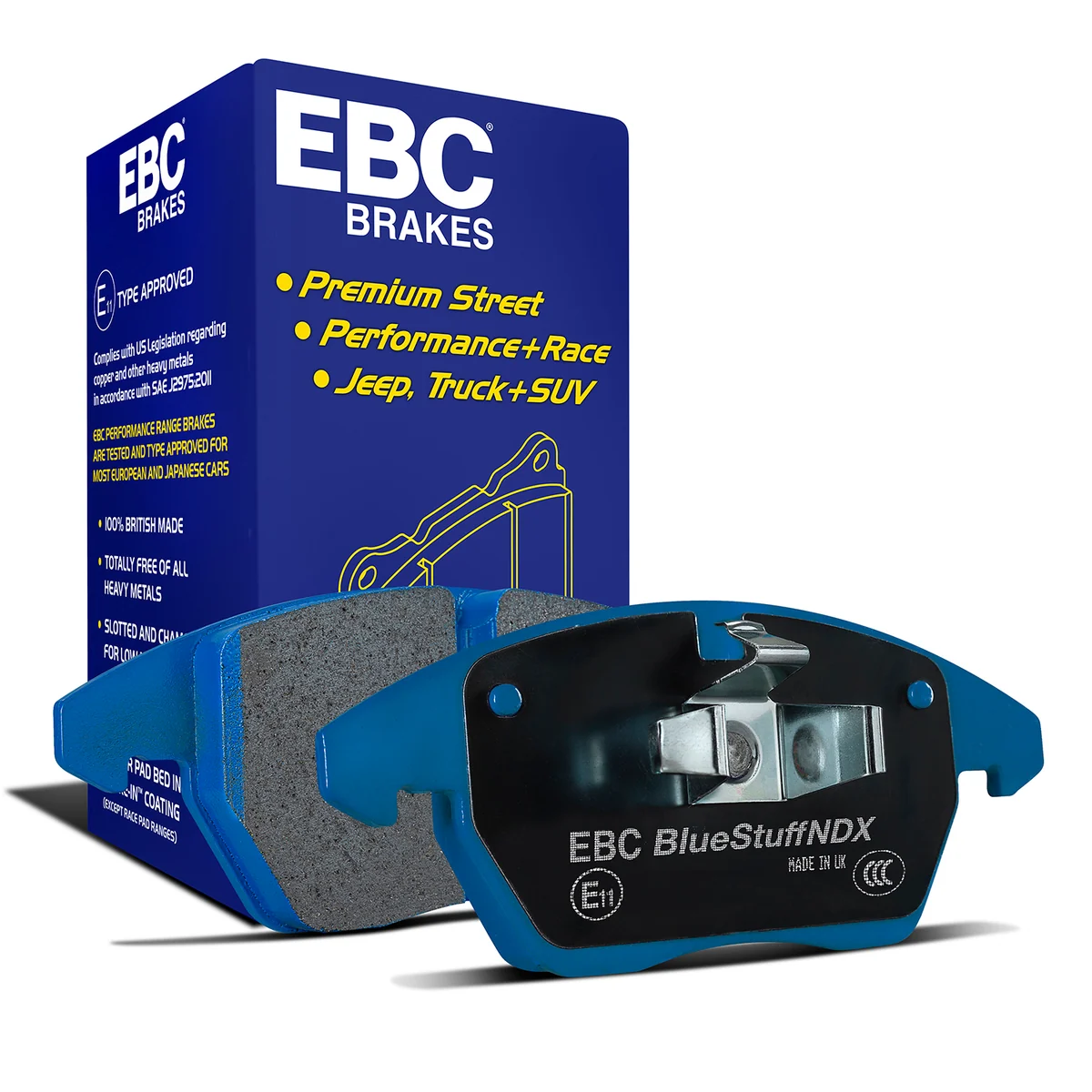 EBC Bluestuff NDX Bremsbeläge DP52173NDX Hinterachse passend für Volkswagen Passat B8, Volkswagen Passat B9 u. a.