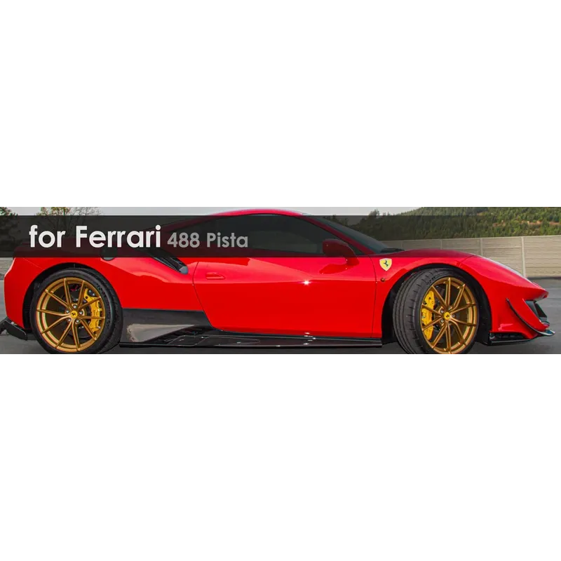 488 Pista | Carbon | Capristo - Satz Endrohre mit farbig eloxiertes Aluminiumrohr (schwarz, rot oder silber) und Carbon Außenrohr. Endrohre werden auf die originalen Endrohre auf genietet.