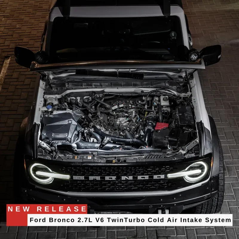 Ford Bronco (U725) 2.7L EcoBoost V6 TwinTurbo Cold Air Intake System – BlackBoost performance part
