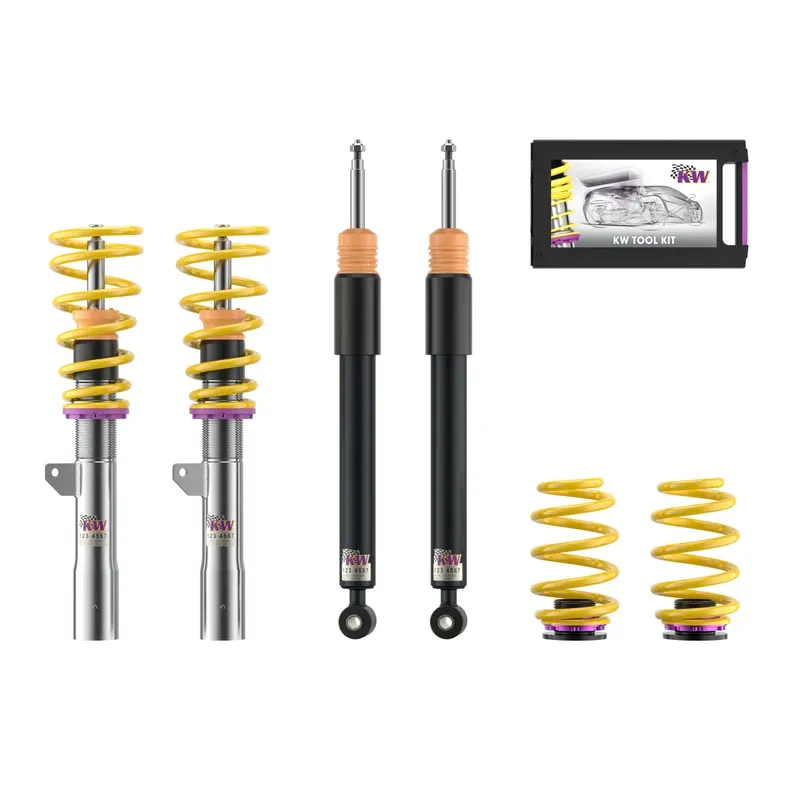 KW Gewindefahrwerk V1 inox passend für BMW 1er F70 / BMW 2er Gran Coupé F74