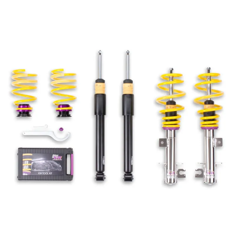 KW Gewindefahrwerk V1 inox passend für Fiat Punto 199 / Opel Corsa D u. a.