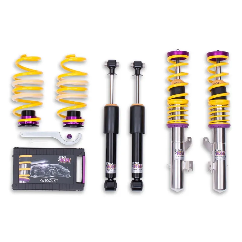 KW Gewindefahrwerk V1 inox passend für Peugeot 208 A9