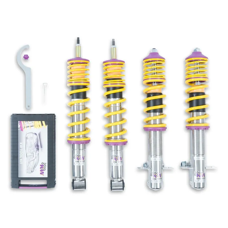 KW Gewindefahrwerk V1 inox passend für Volkswagen Golf I 17 / Volkswagen Jetta I u. a.