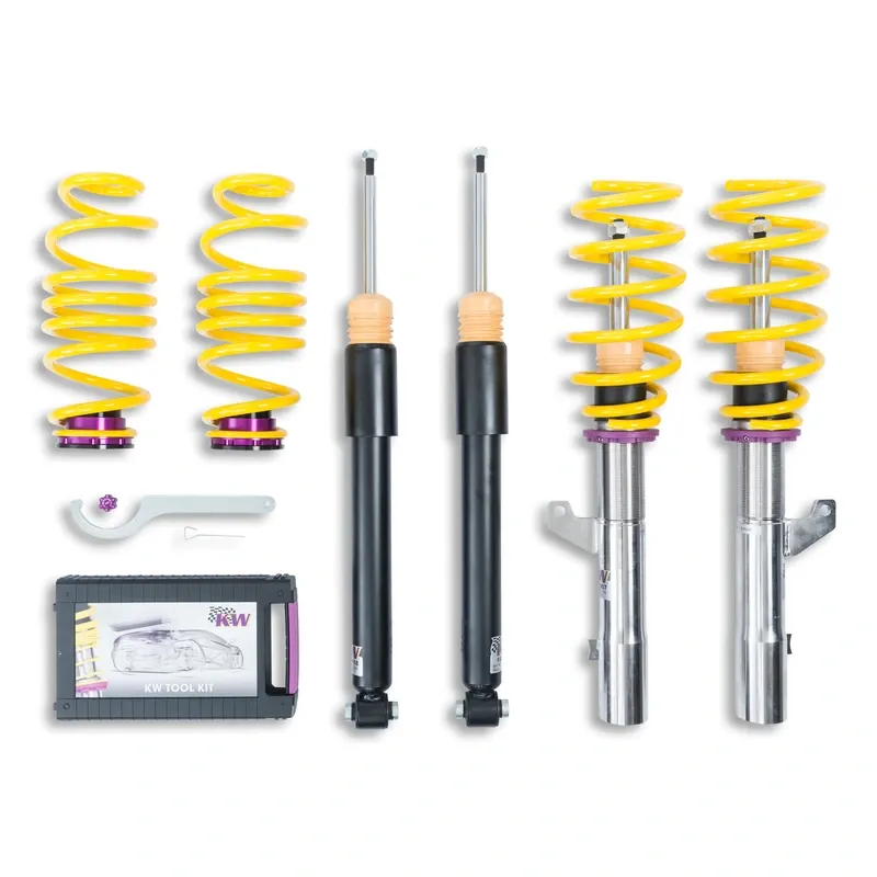 KW Gewindefahrwerk V1 inox passend für Skoda Octavia III 5E / Seat Leon 5F u. a.
